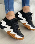 Lace-up Sports Sneakers - Casual Sport Kicks